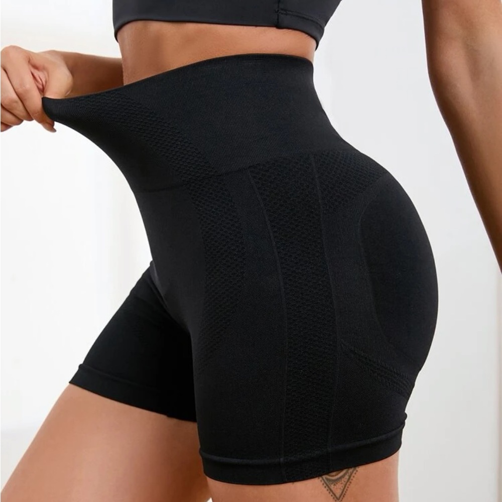Black workout shorts